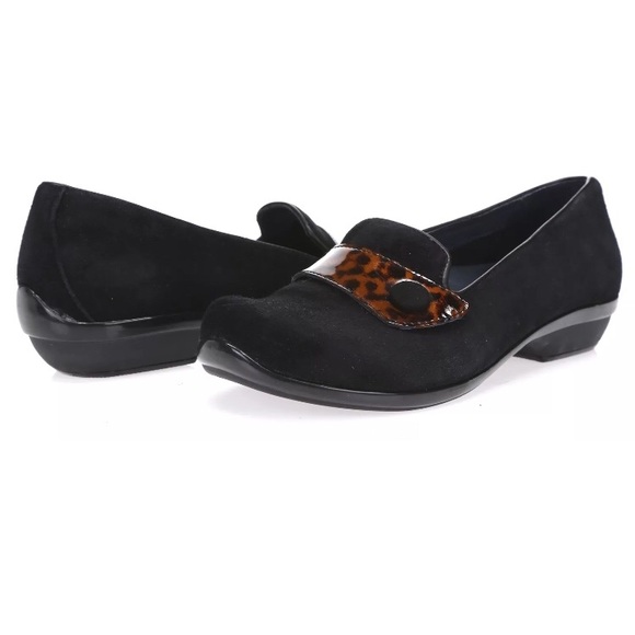 Dansko Black/Tortoise Loafers - Picture 2 of 6